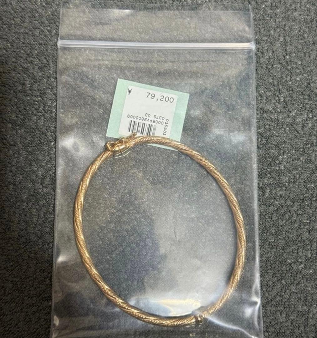 みいこ　K9製　ツイストデザイン　ブレス　金　喜平　純金　22K