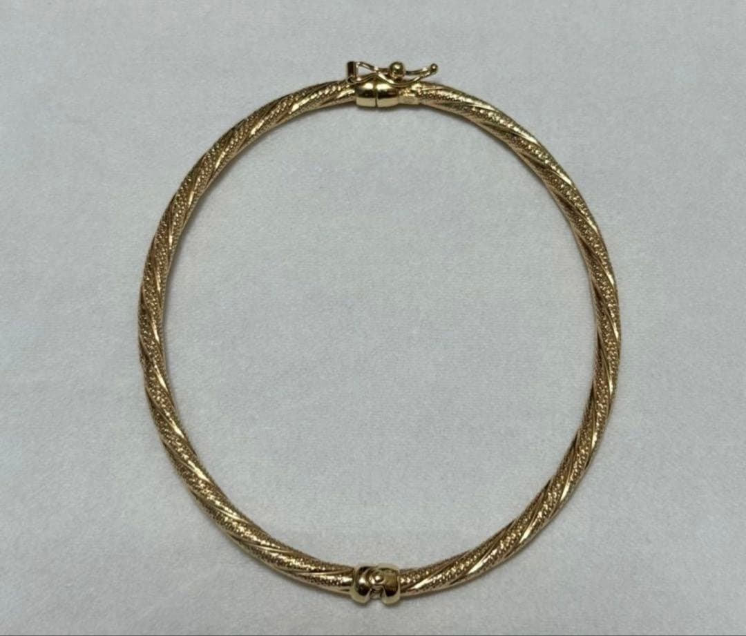 みいこ　K9製　ツイストデザイン　ブレス　金　喜平　純金　22K