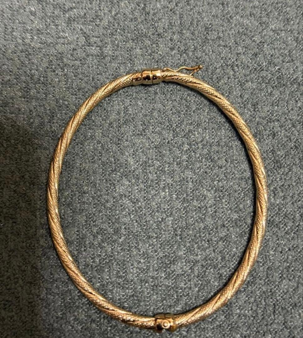 みいこ　K9製　ツイストデザイン　ブレス　金　喜平　純金　22K