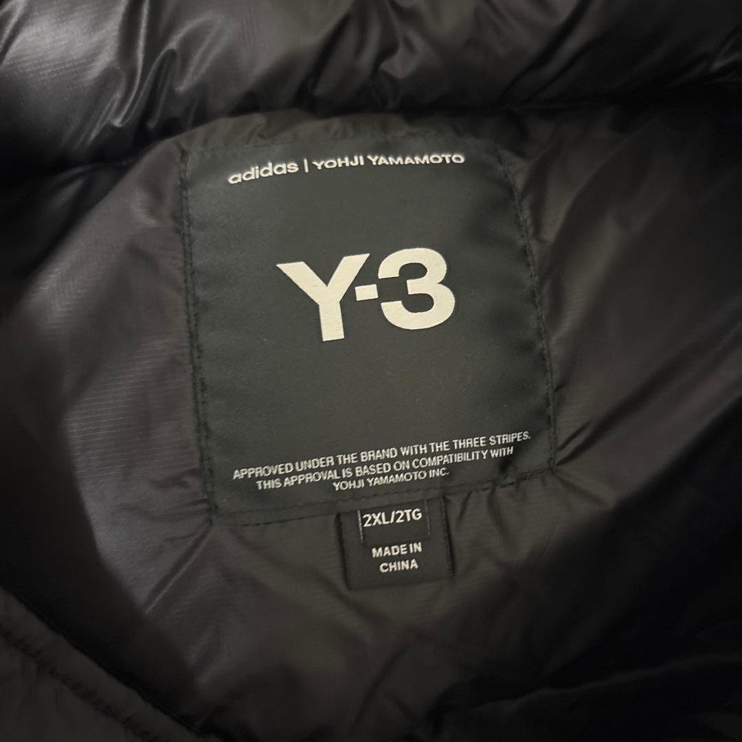 Y-3 ブラック ダウンベスト 2XL