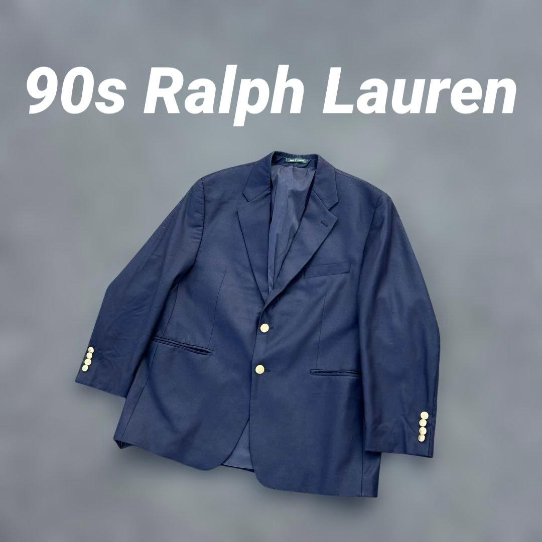紺ブレ 90s Ralph Lauren 製 テーラードジャケット