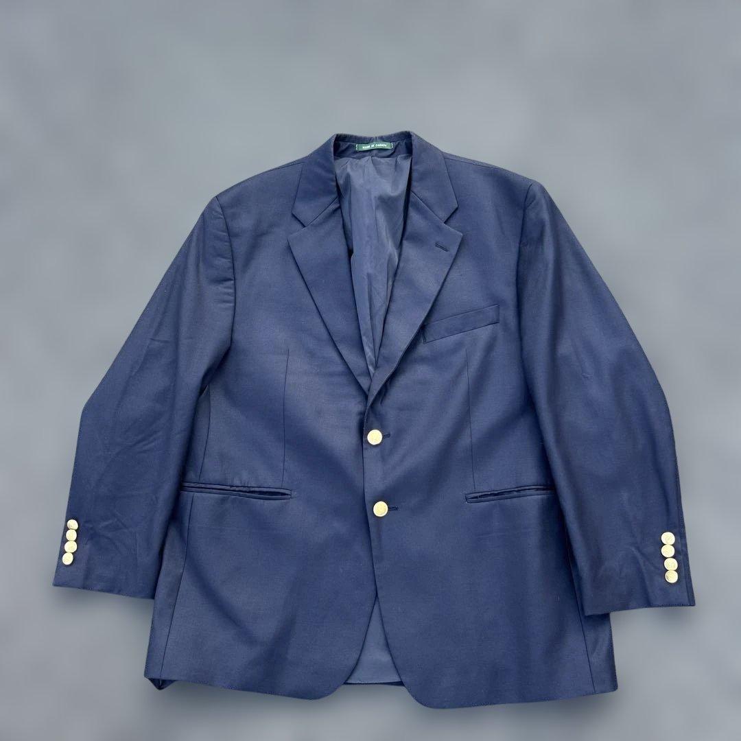 紺ブレ 90s Ralph Lauren 製 テーラードジャケット