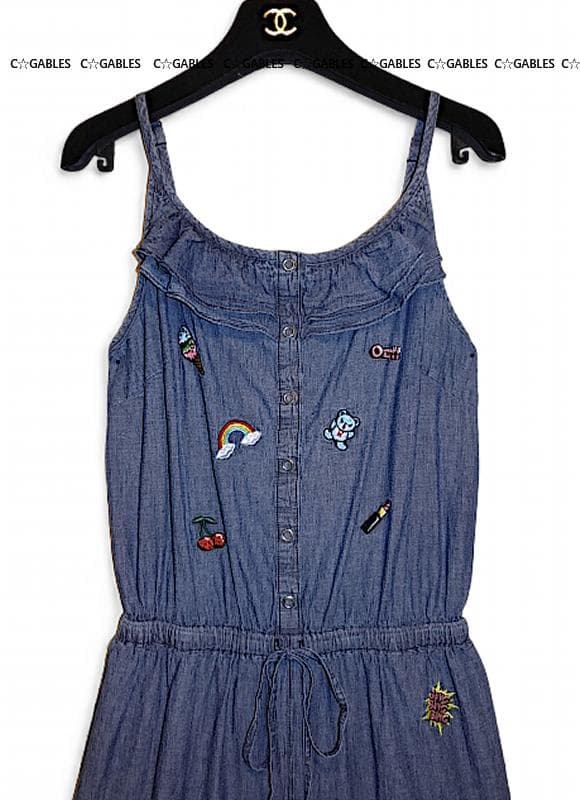 新品　ヒステリックグラマー　フリル＆刺繍 キャミオールインワン