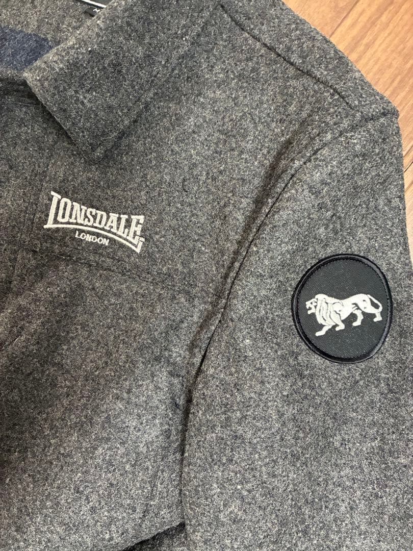【美品】Lonsdale ロンズデール ショートコート グレー M