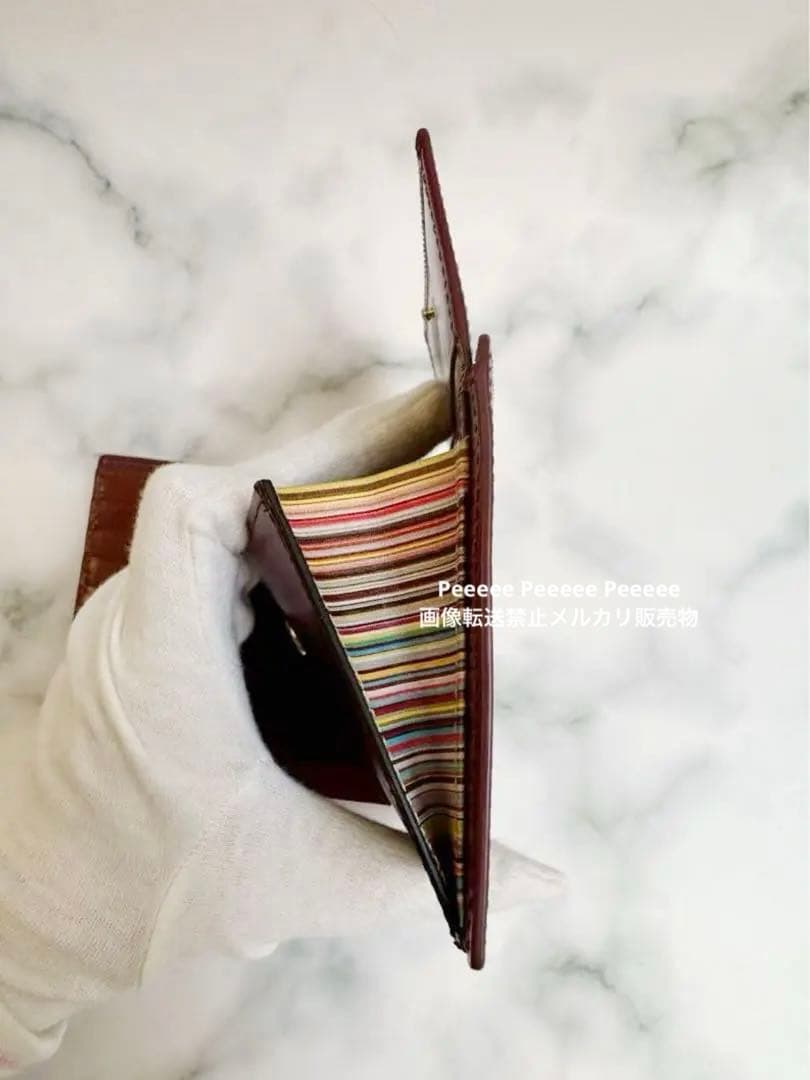 最終価格 未使用 美品 Paul Smith ポールスミス 二つ折り財布