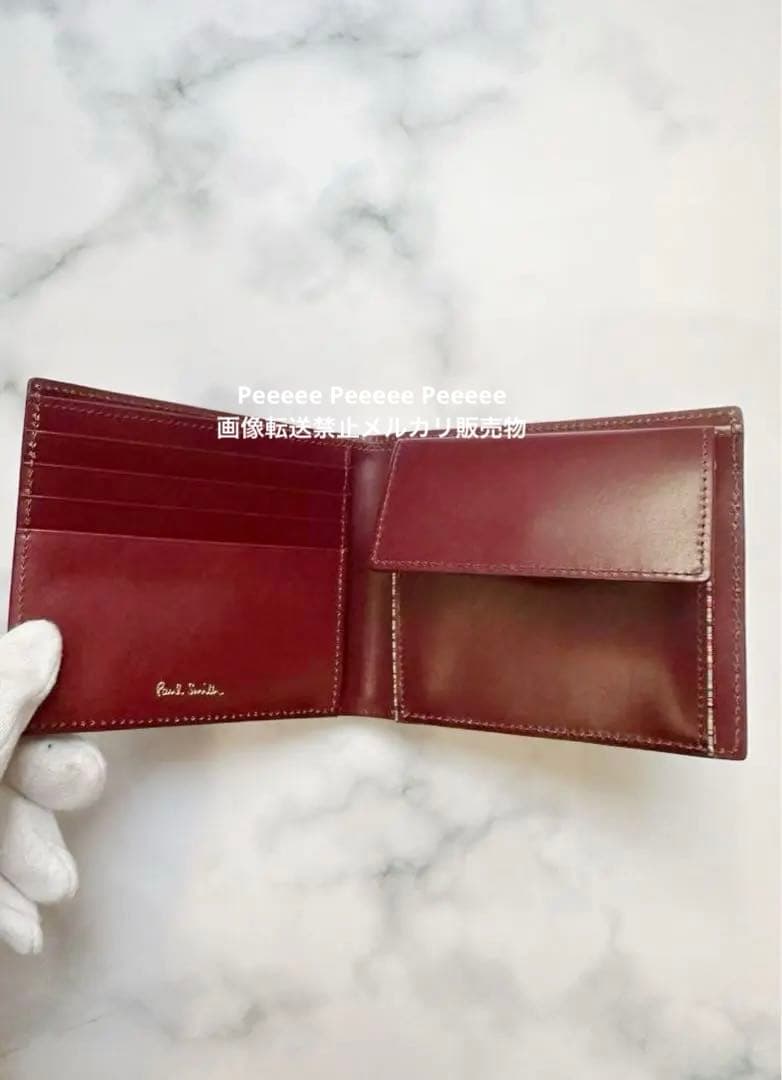最終価格 未使用 美品 Paul Smith ポールスミス 二つ折り財布