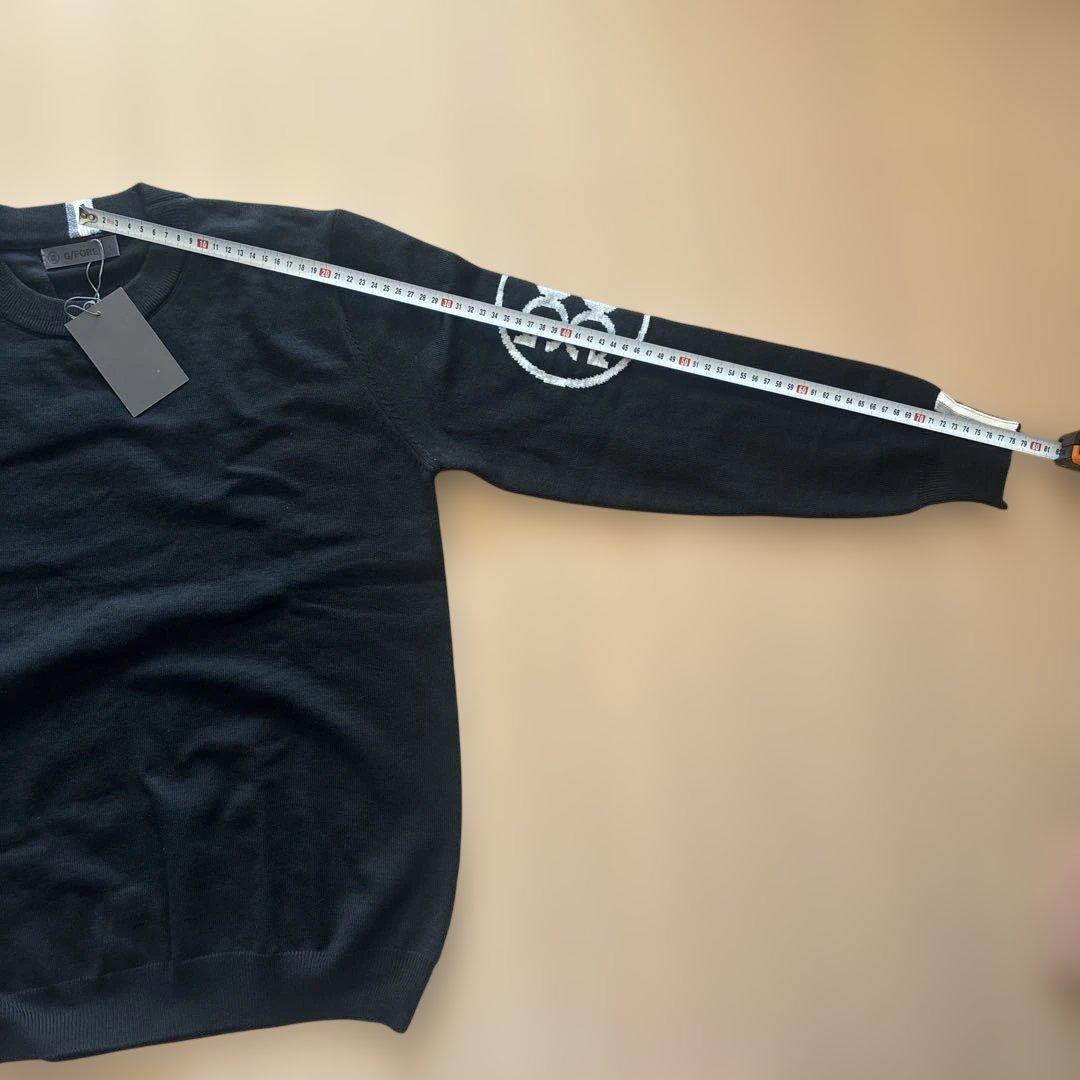 ★新品★ G/FORE ロゴ ブラック クルーネックセーター 秋冬