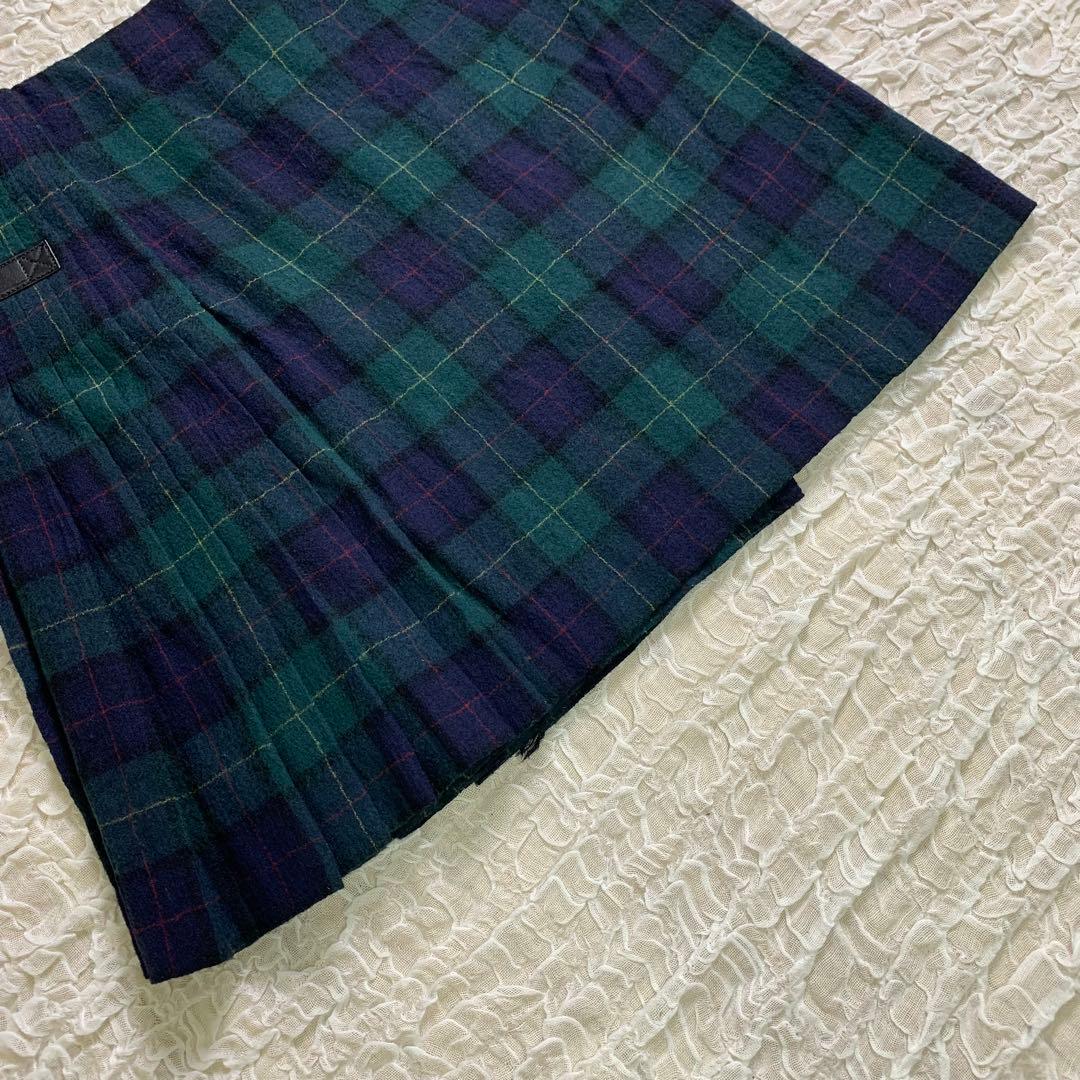 PRADA プラダ　チェック プリーツ ミニスカート サイズ40