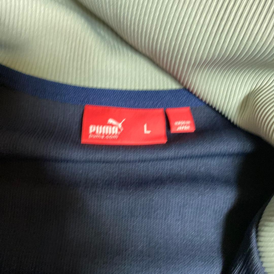 Puma ジャージ上下セット ネイビー3連ロゴ　良品