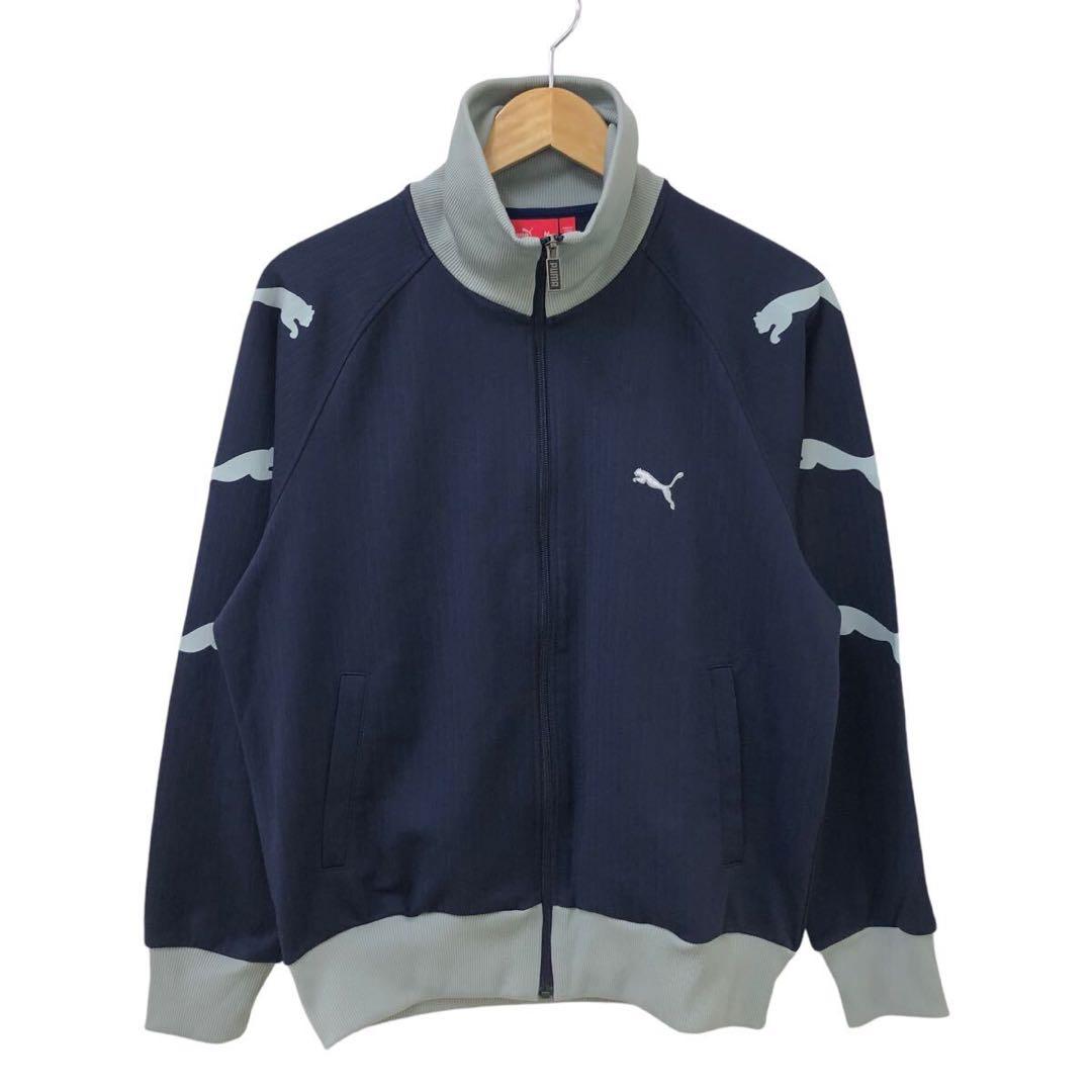 Puma ジャージ上下セット ネイビー3連ロゴ　良品