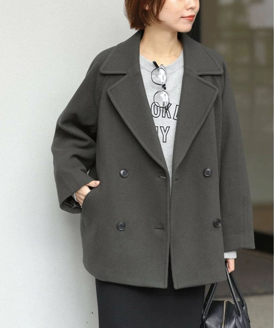 新品JOURNAL STANDARD relume 尾州ウール ショートPコート