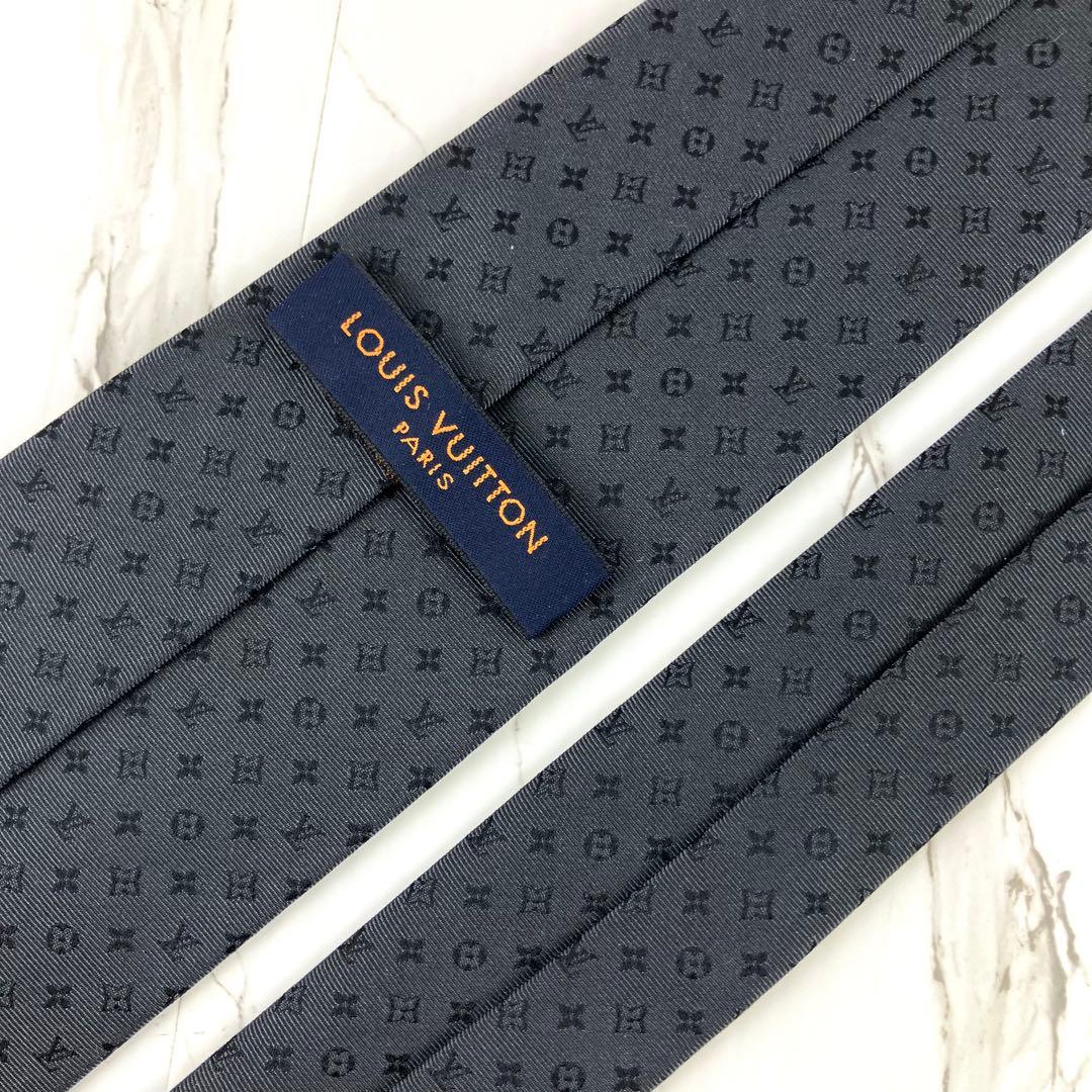 田中未来　極美品　現行　ルイヴィトン　ネクタイ　モノグラムミッシム　ソリッ