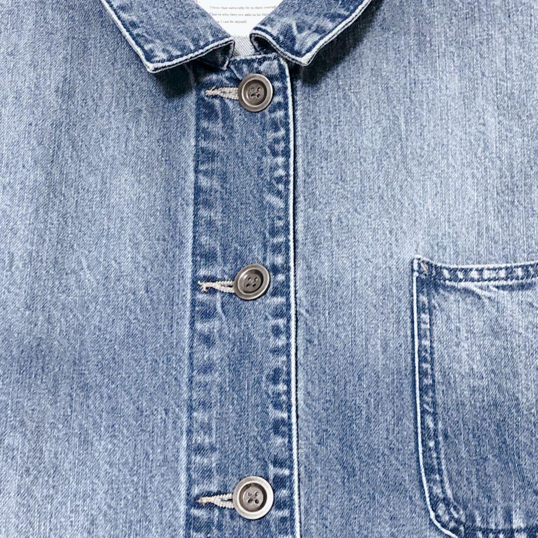 美品　ソウルベリー　なにかと頼れるデニムのジャケット　大きいサイズ