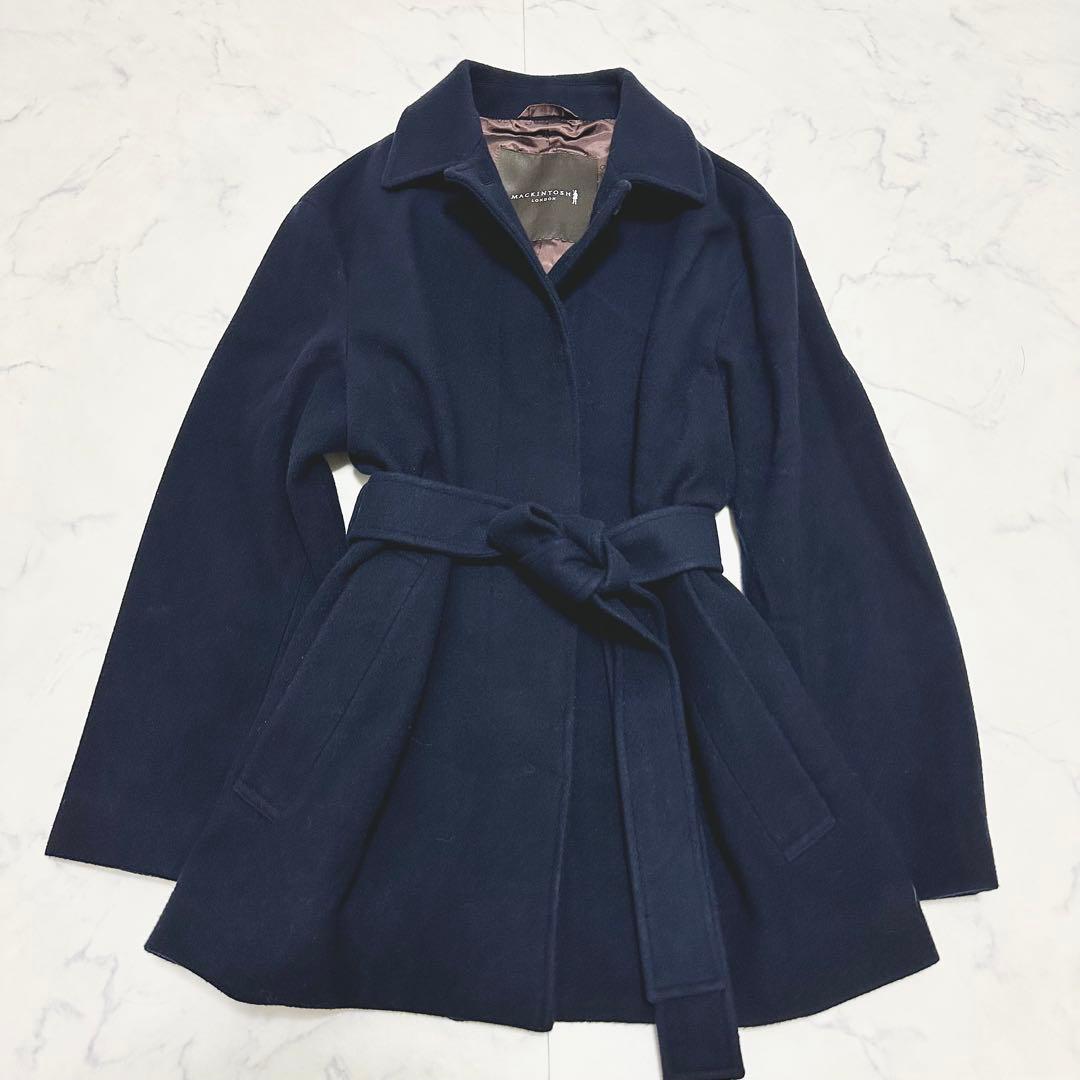 MACKINTOSH LONDON ファインウールナイロンコート　L