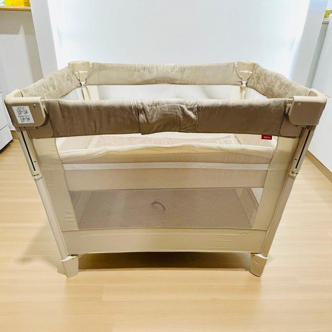 Aprica ココネルエアープラス ベビーベッド 折りたたみ 美品 66044