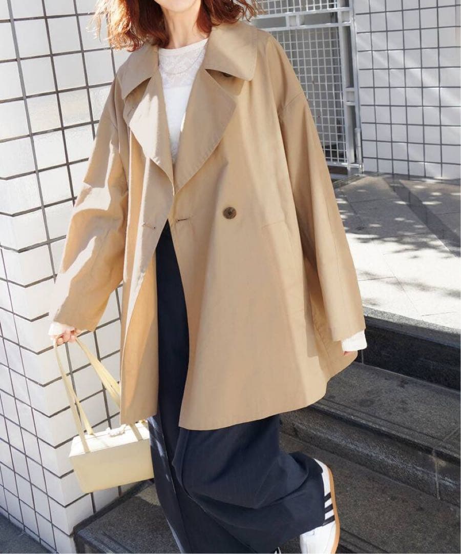 新品タグ付き　ドライクロスミドルバルカラーコート