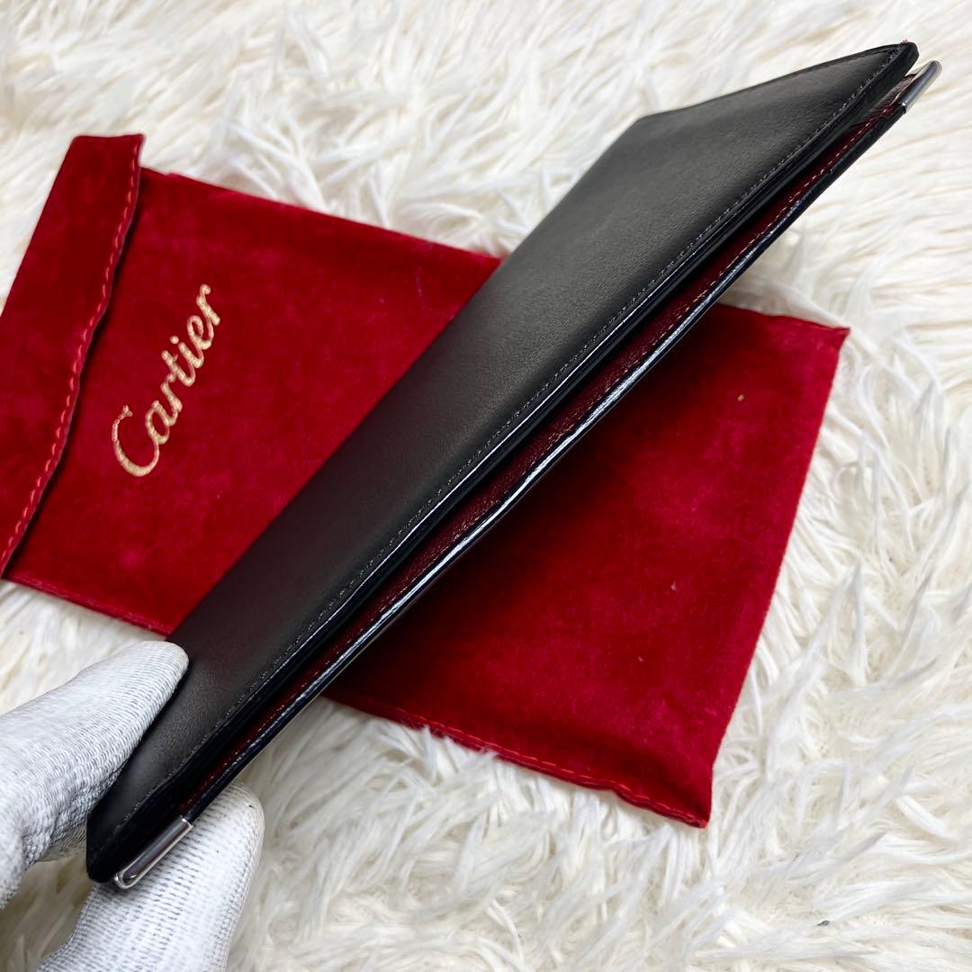 【未使用級】 カルティエ マストライン 二つ折り 保存袋付き
