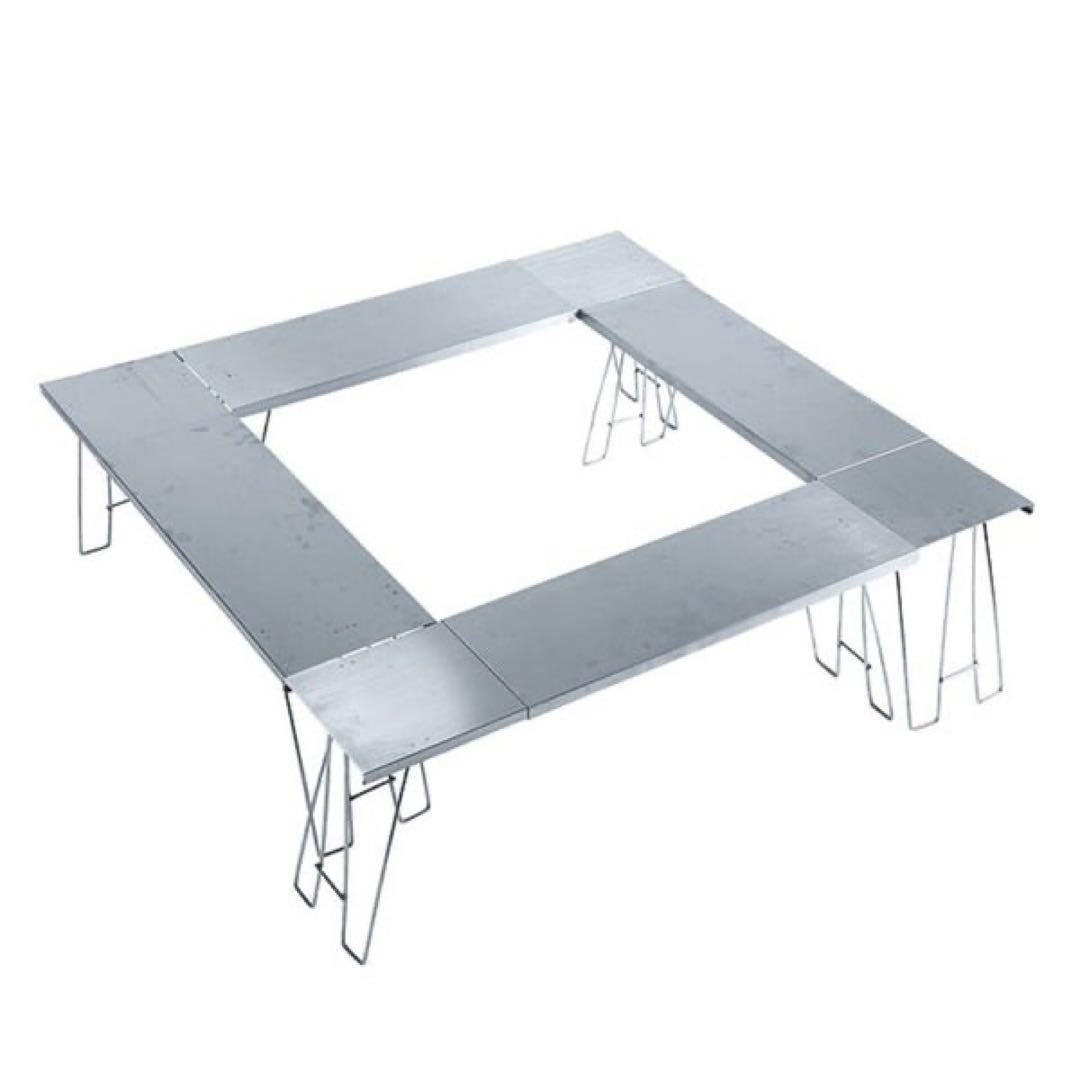 UNIFLAME フィールドラック 天板4枚セット ケース付 やや傷あり