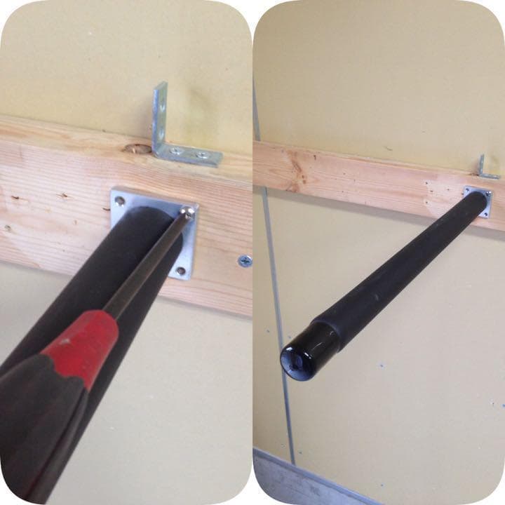 6本セット　軽量アルミサーフボードラック