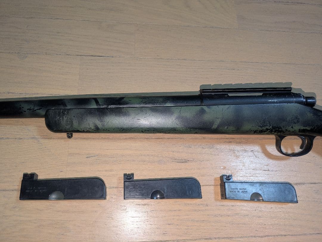 東京マルイVSR10リアルショック迷彩塗装スコープ予備マグ付サバゲー