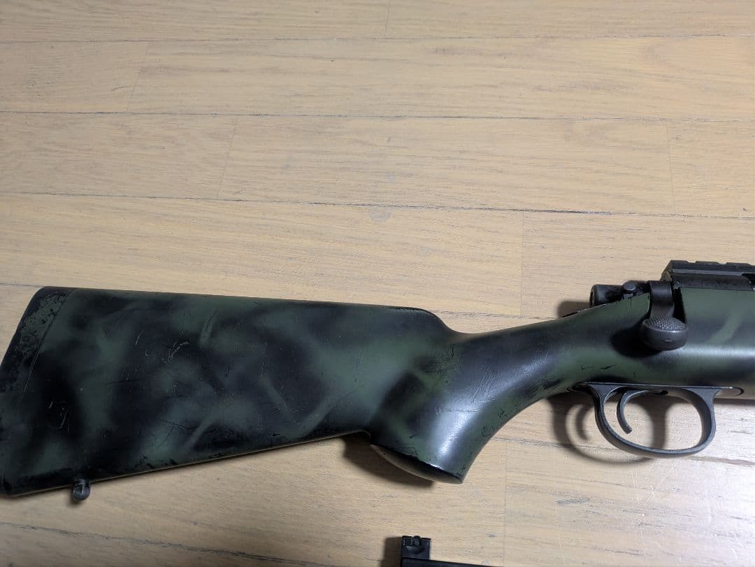 東京マルイVSR10リアルショック迷彩塗装スコープ予備マグ付サバゲー