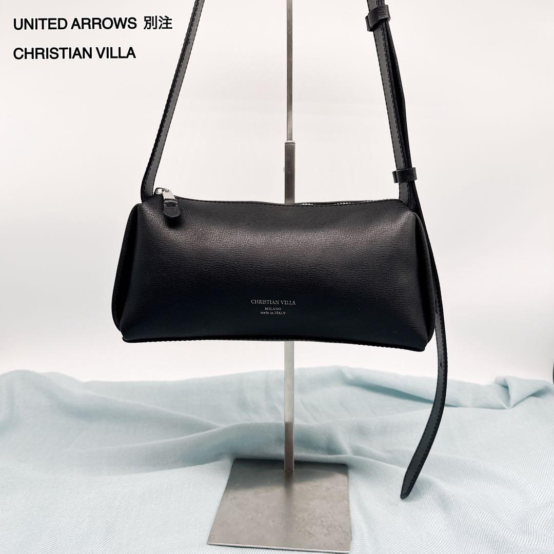 ✨ ユナイテッドアローズ 別注 クリスチャンヴィラ レザー ワンショルダーバッグ