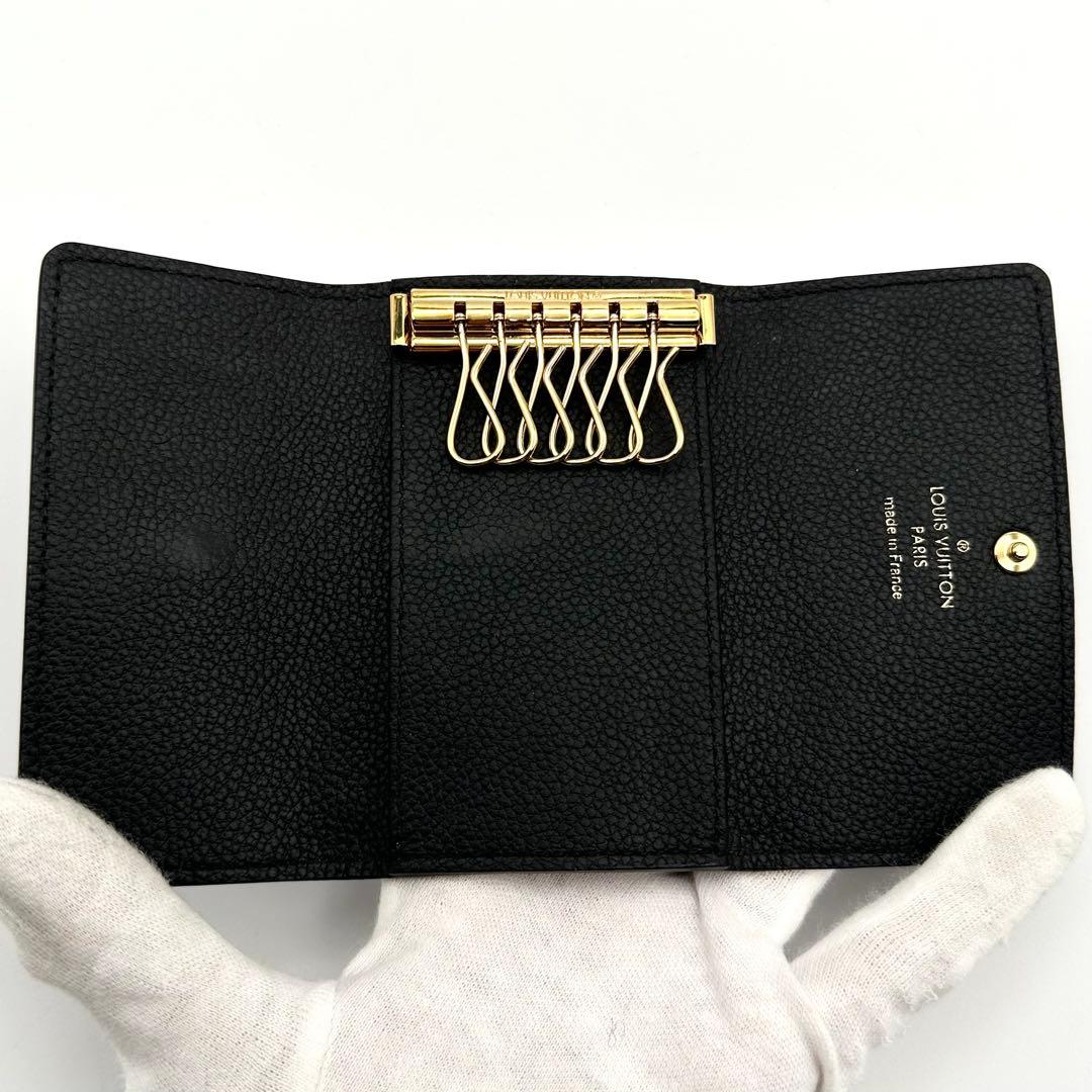【超極美品】ルイヴィトン アンプラント ミュルティクレ6 ブラックキーケース