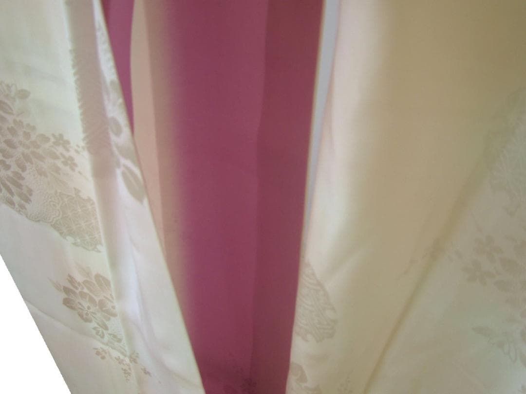 倫子地 振袖用 長襦袢 正絹居敷当て付 未使用155cm～160cm Jｓ659