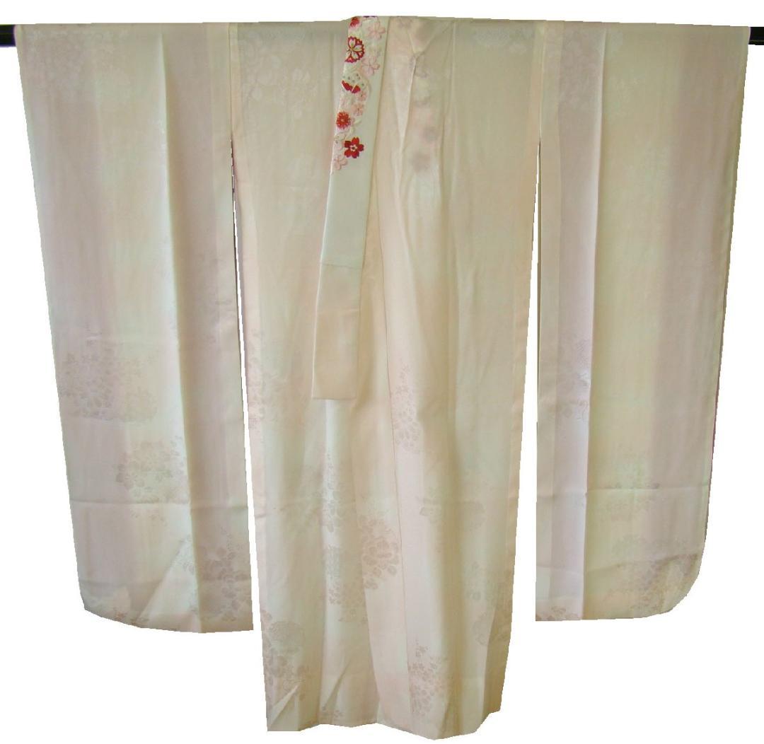 倫子地 振袖用 長襦袢 正絹居敷当て付 未使用155cm～160cm Jｓ659