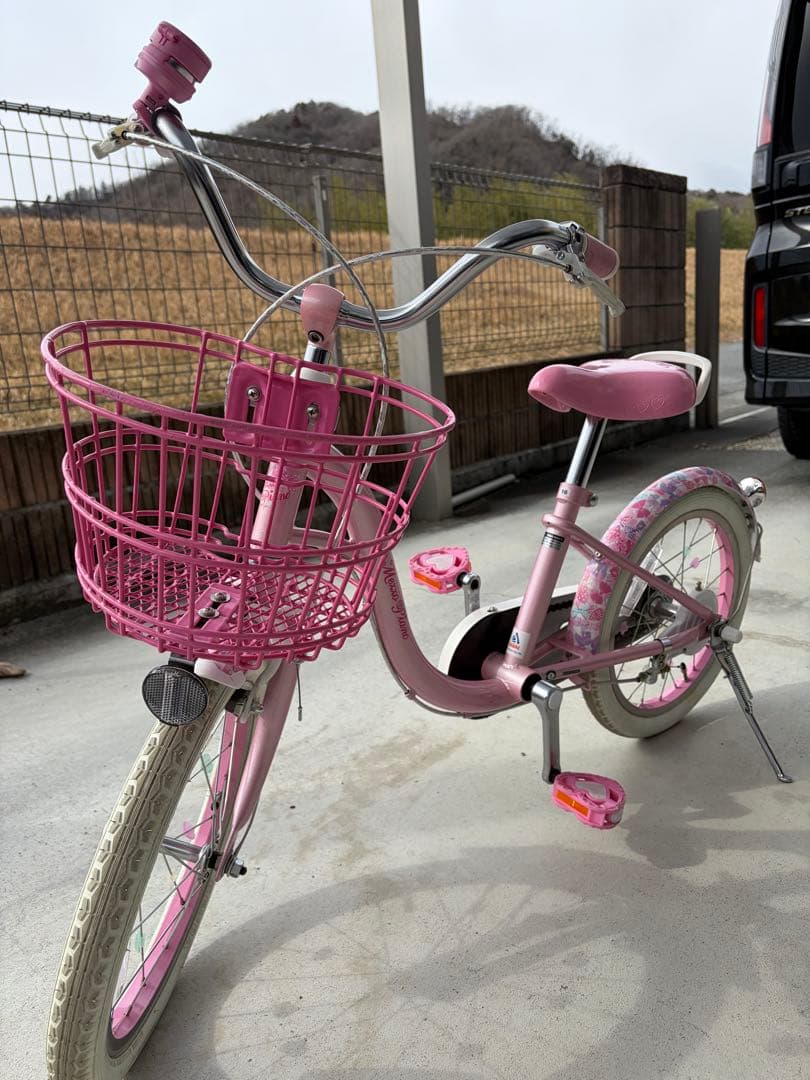 【引取限定】メゾピアノ　子供用自転車　16インチ　補助輪あり
