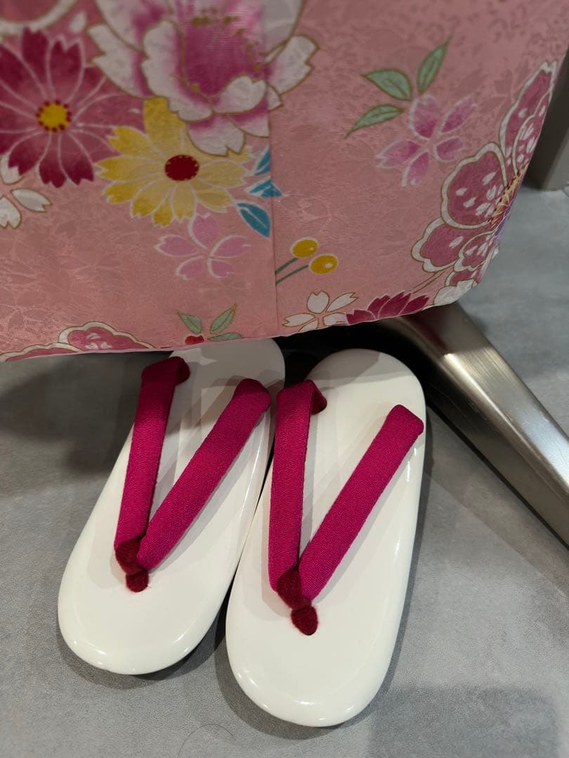 七五三用 花柄着物 フルセット