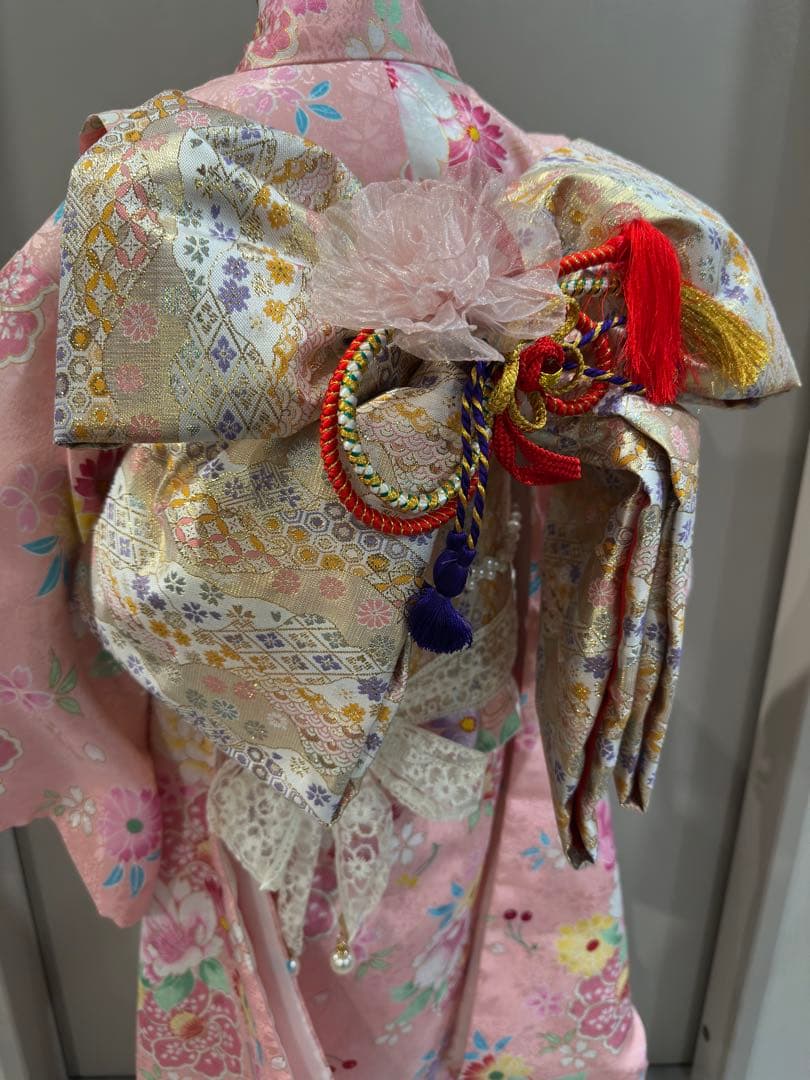 七五三用 花柄着物 フルセット