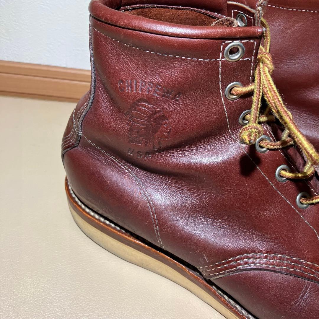 チペワ 80s 29493赤茶 6インチモックトゥUS8 1/2EE