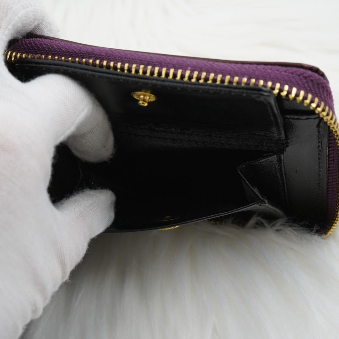 新品未使用品　箱付き　TORY BURCH トリーバーチ　折り財布　パープル