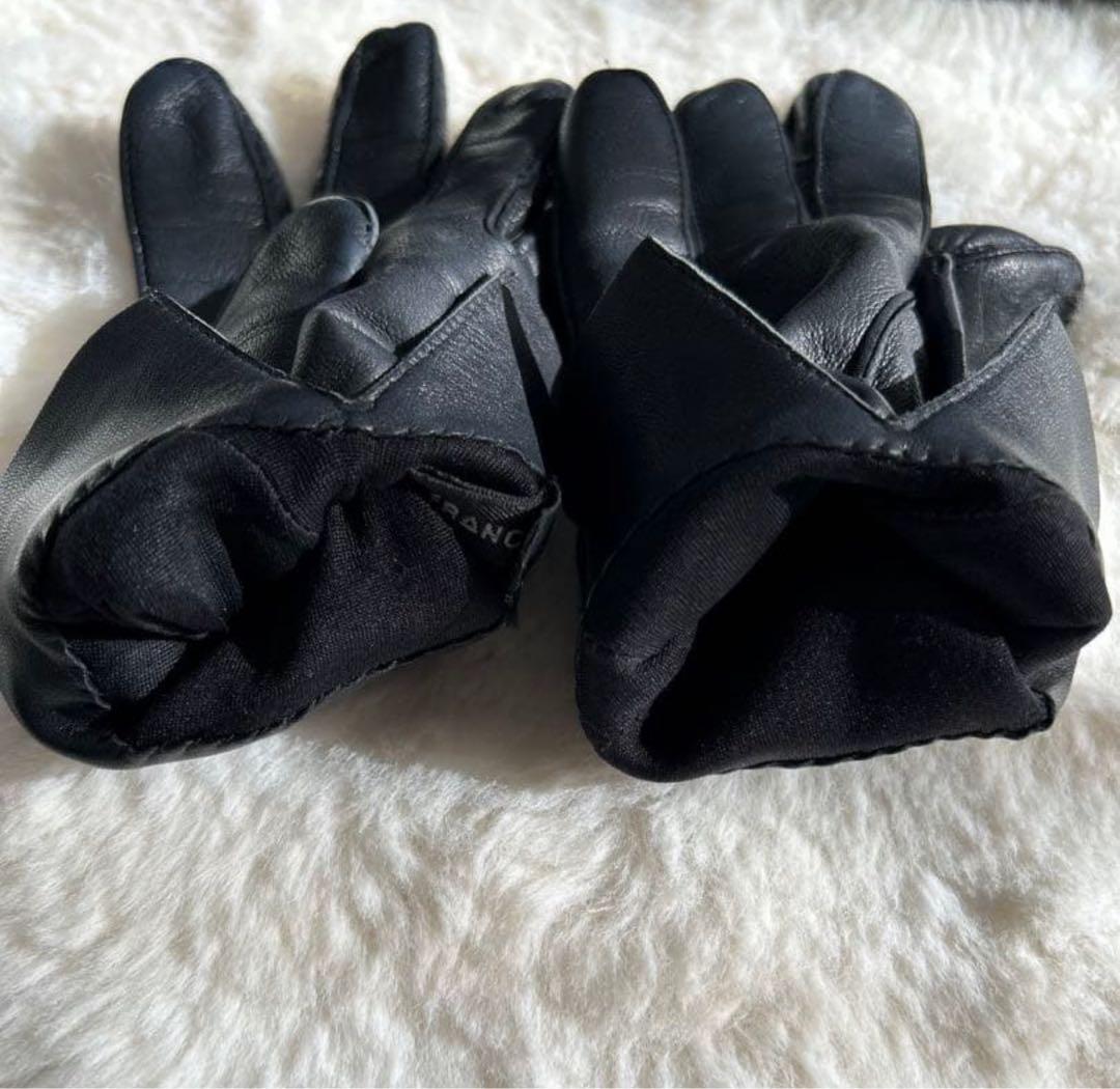 す*ん様 美品✨GUCCI レザー 手袋 グローブ レディース ブラック