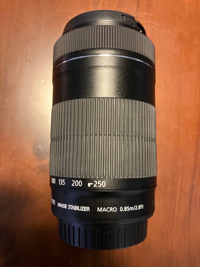 キャノンレンズ EF-S 55-250mm 0.85m/2.8ft F4-5.6