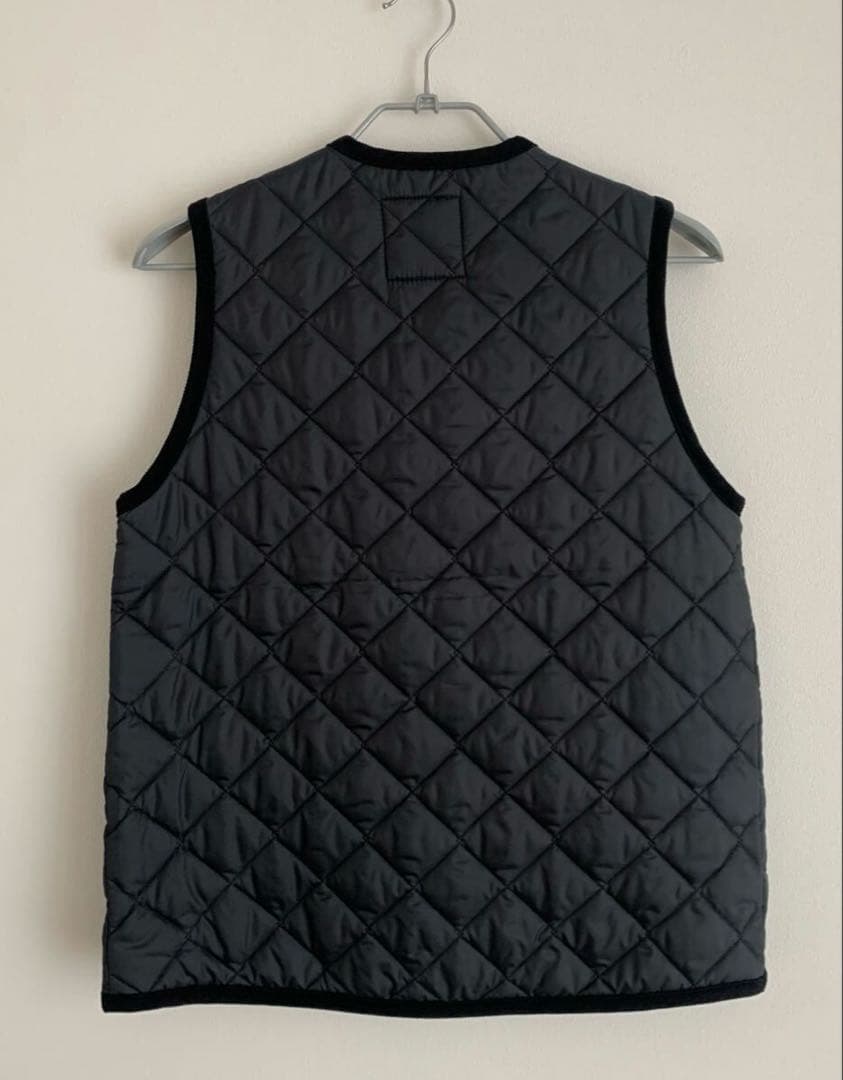【未使用】LAVENHAM ラベンハム キルティングベスト　ブラック 38