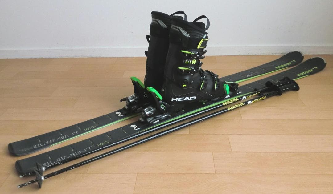 ■■送料無料■ELAN＋HEAD■メンズスキーセット■160/27-27.5■■