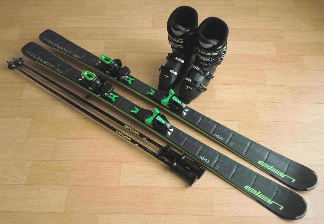 ■■送料無料■ELAN＋HEAD■メンズスキーセット■160/27-27.5■■