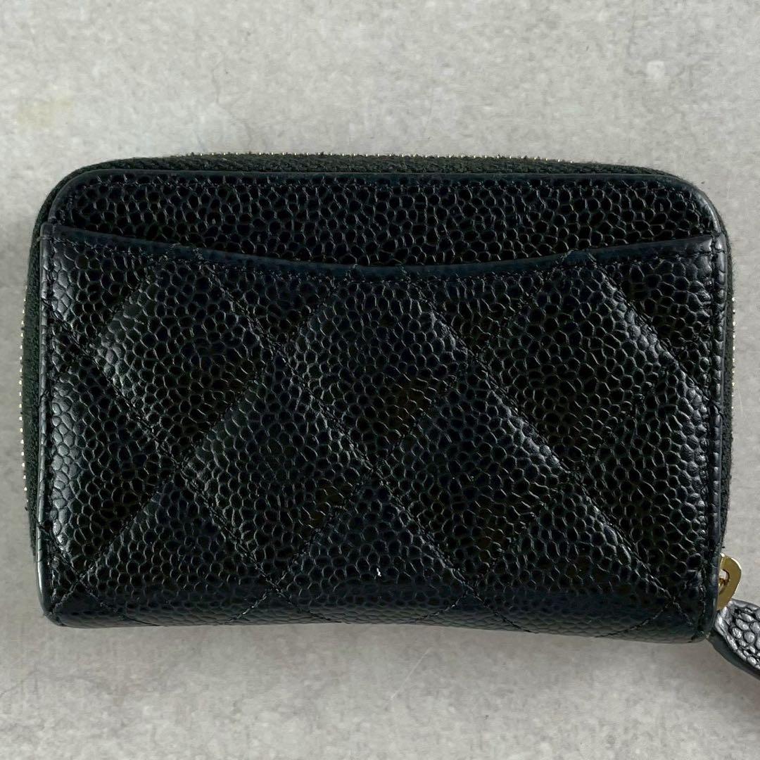極美品 Gカード付✨CHANEL クラシック ジップパース キャビアスキン