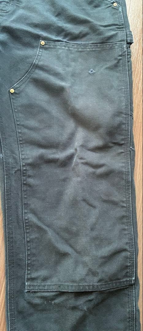 90s carhartt カーハート ダブルニーペインターパンツ ブラックW36