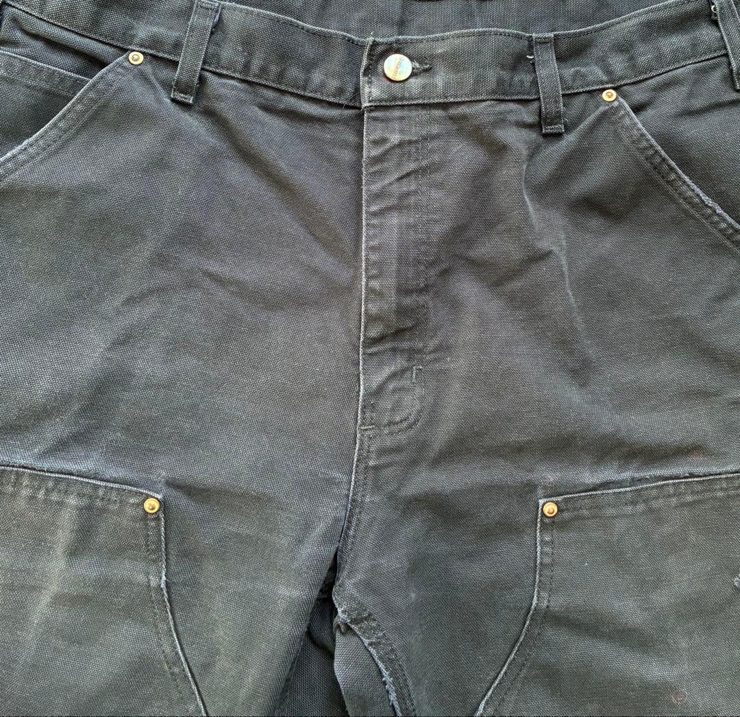 90s carhartt カーハート ダブルニーペインターパンツ ブラックW36