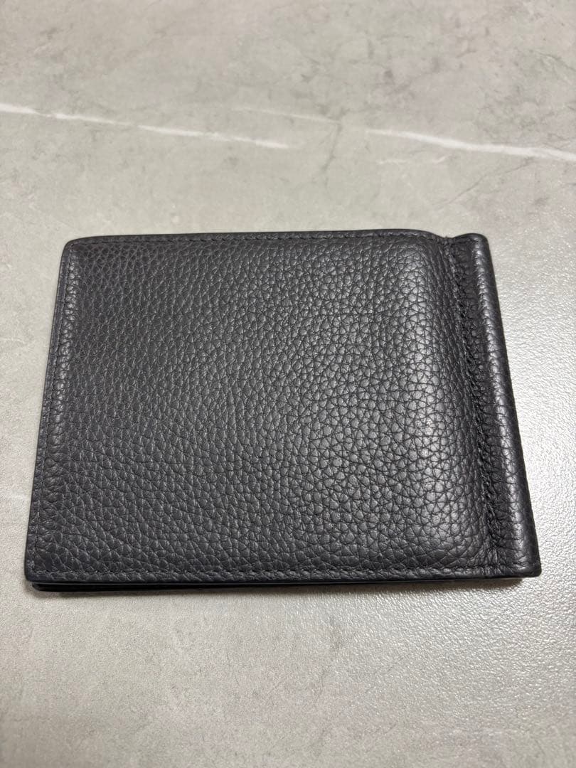 Dior ブラック レザー マネークリップ