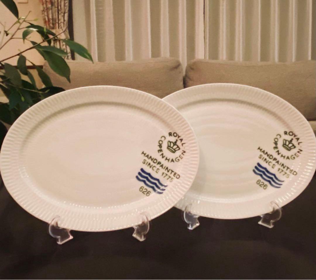 ✴︎新品✴︎ロイヤルコペンハーゲン シグネチャーオーバルディッシュ ペア✴︎廃盤品