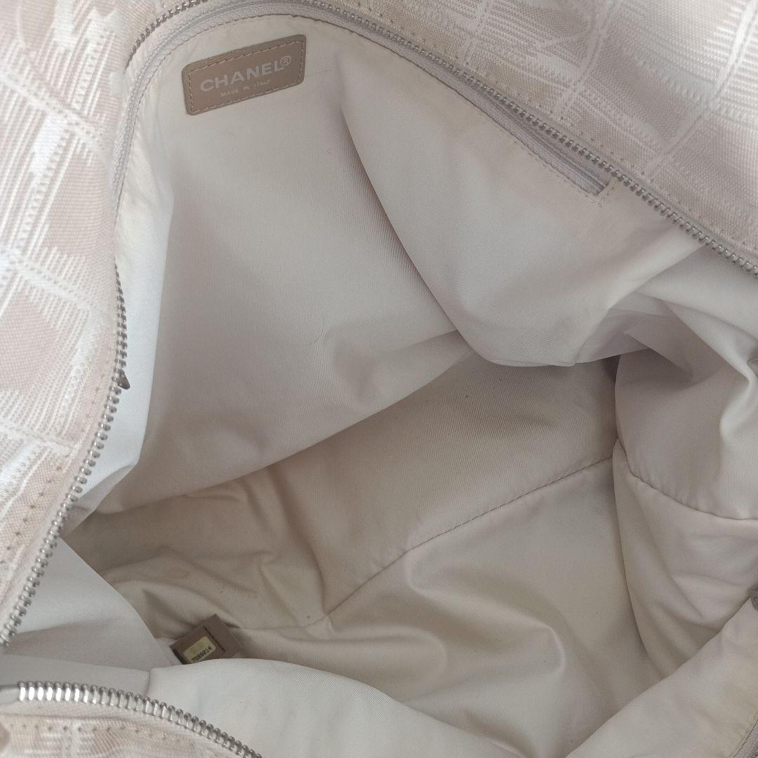 ベージュ チェック柄 トートバッグ