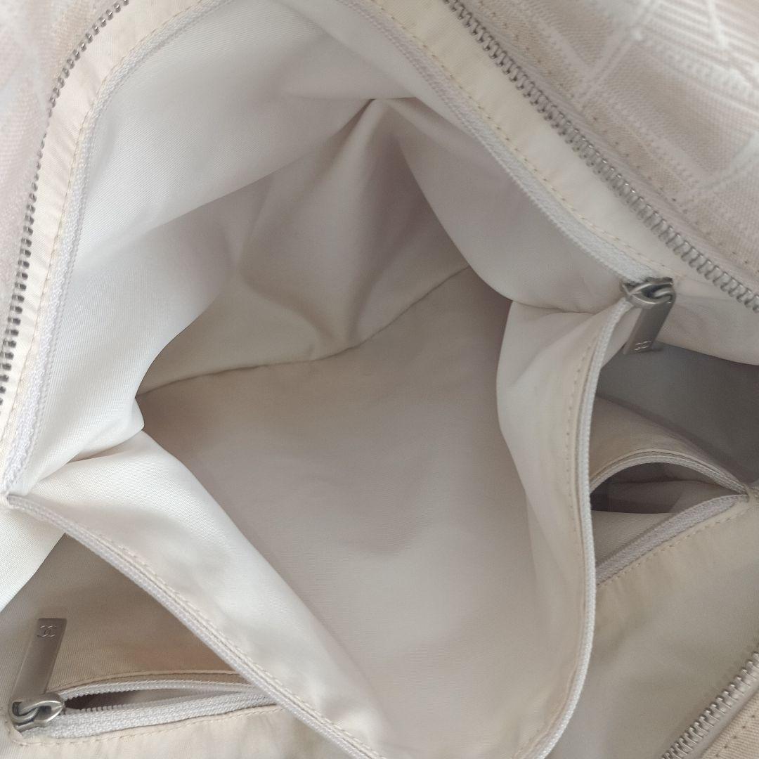 ベージュ チェック柄 トートバッグ