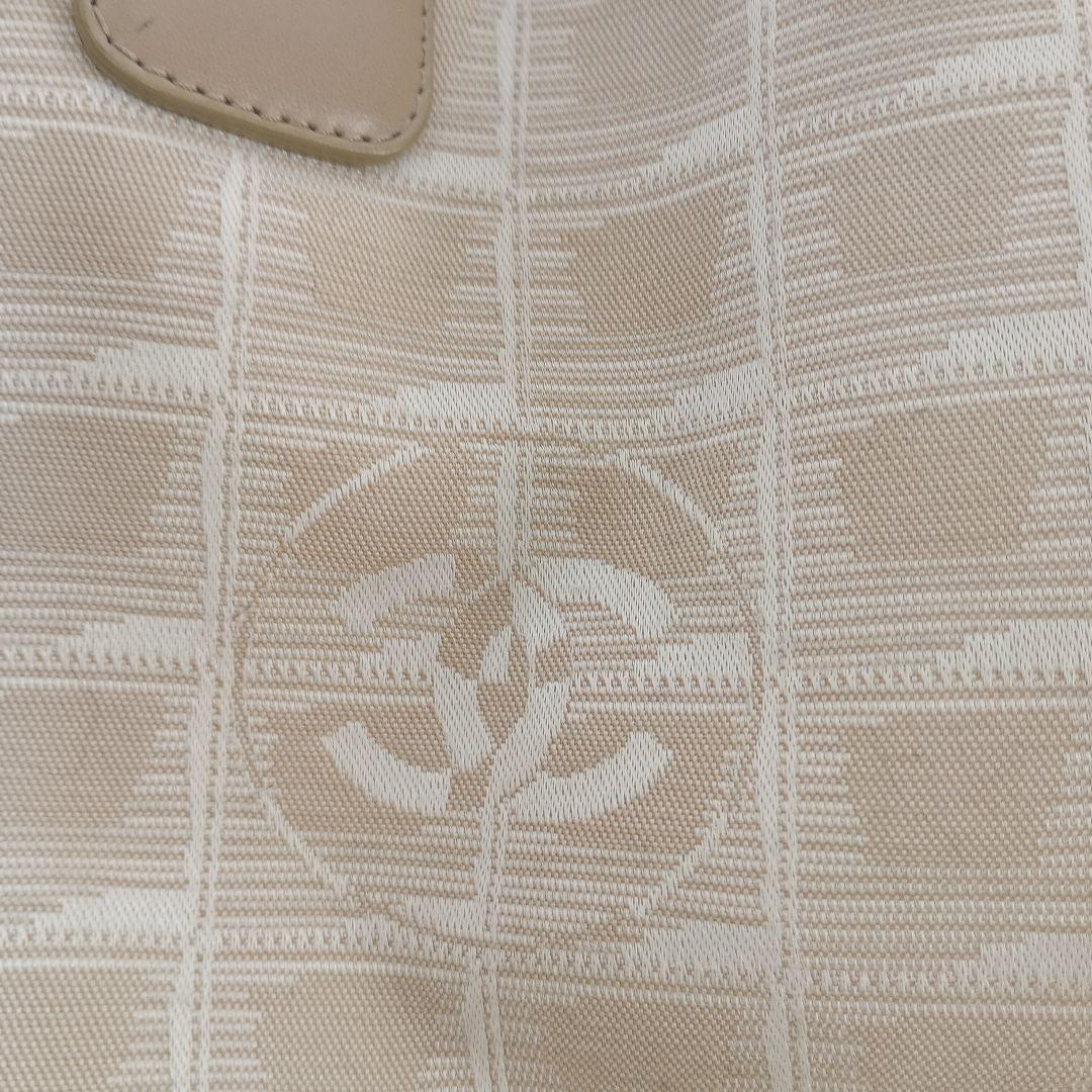 ベージュ チェック柄 トートバッグ