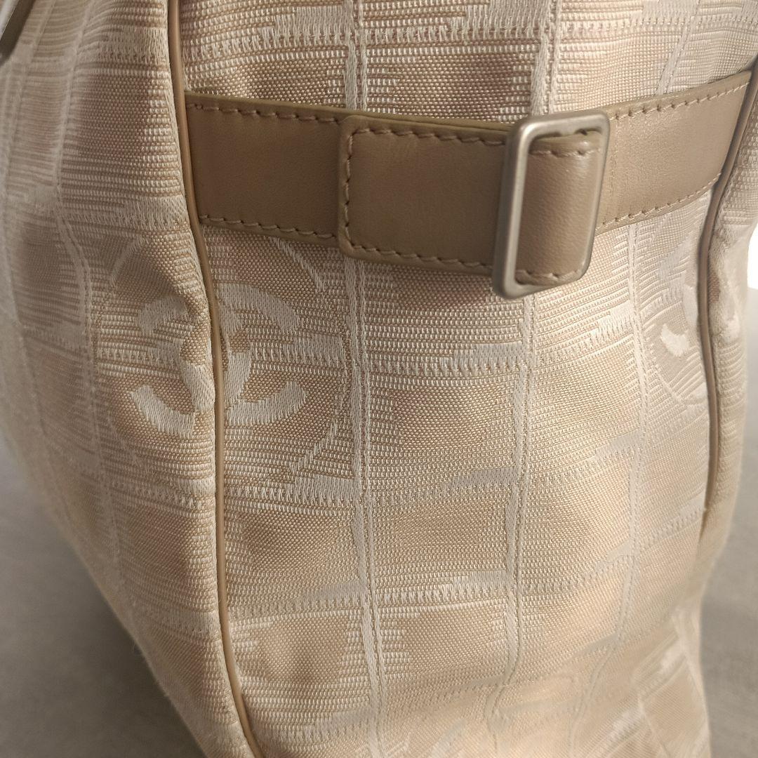 ベージュ チェック柄 トートバッグ