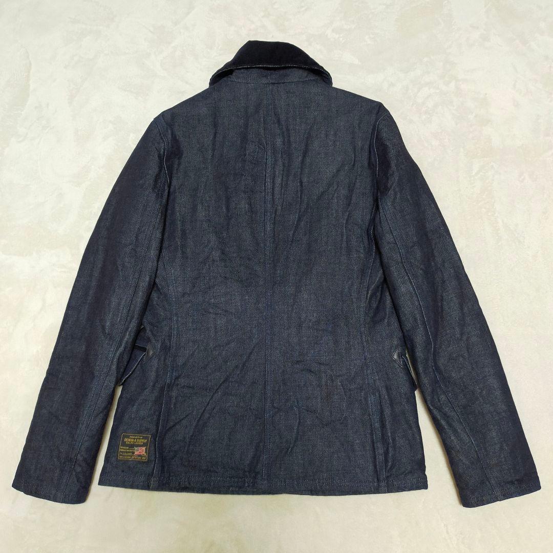 美品　RALPH LAUREN　ショールカラーデニムピーコート