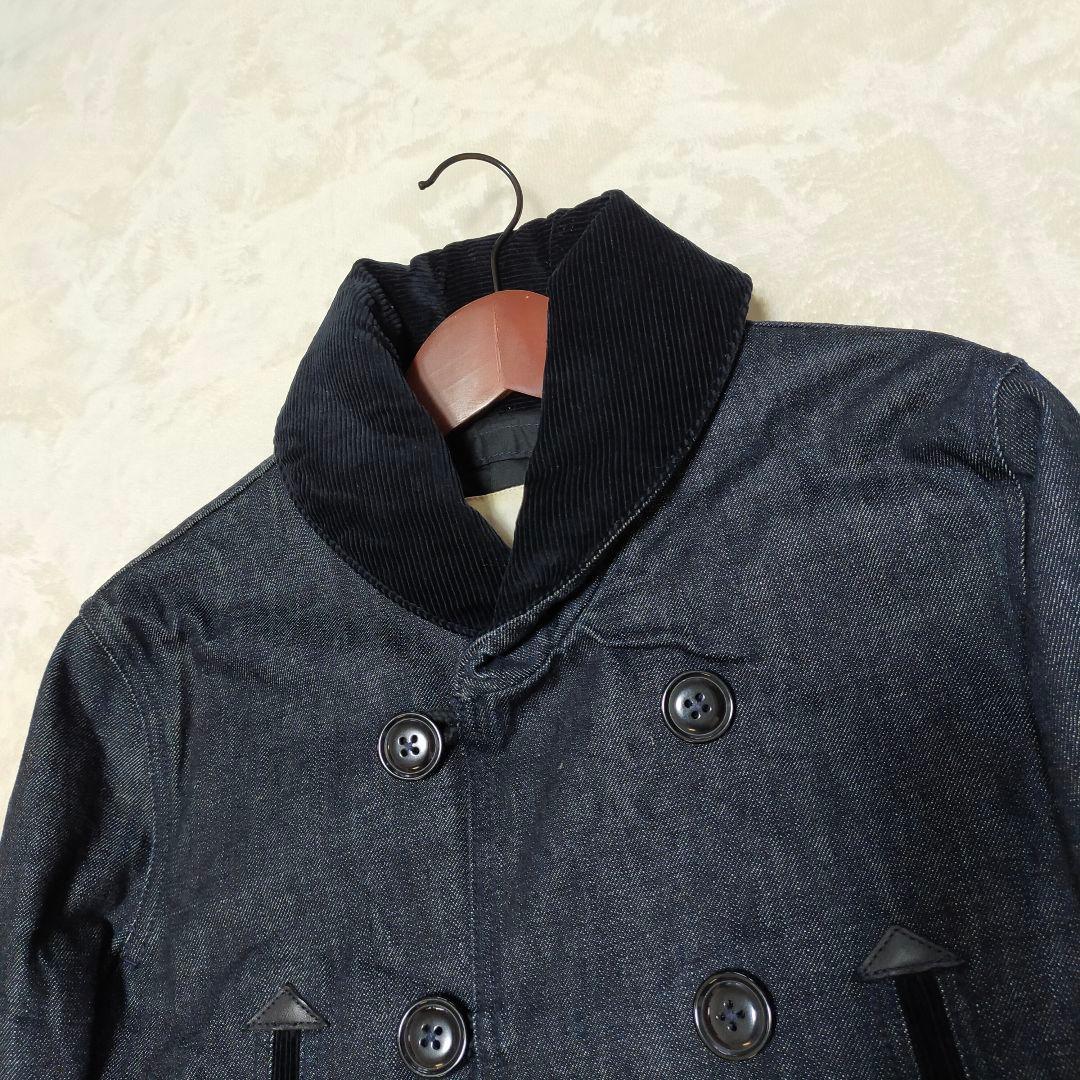 美品　RALPH LAUREN　ショールカラーデニムピーコート